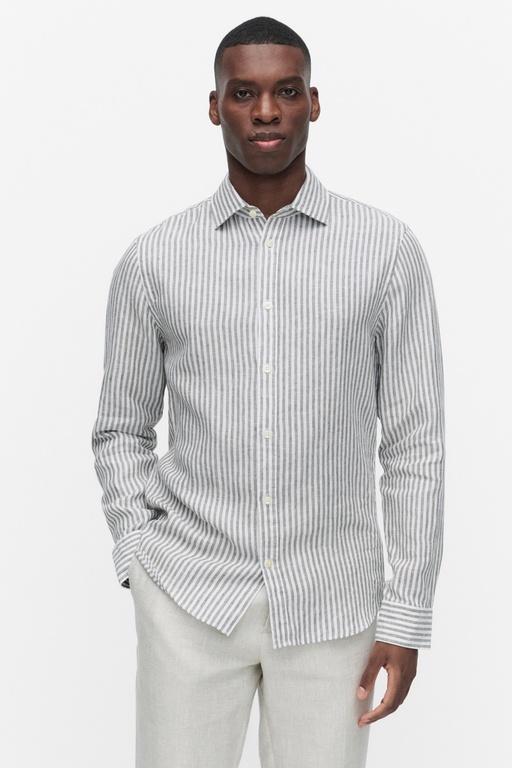 Dante linen shirt Dante linen shirt DK OLIVE STRIPE