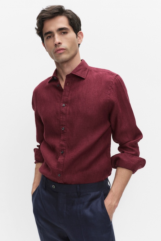 Dante linen shirt MARRON