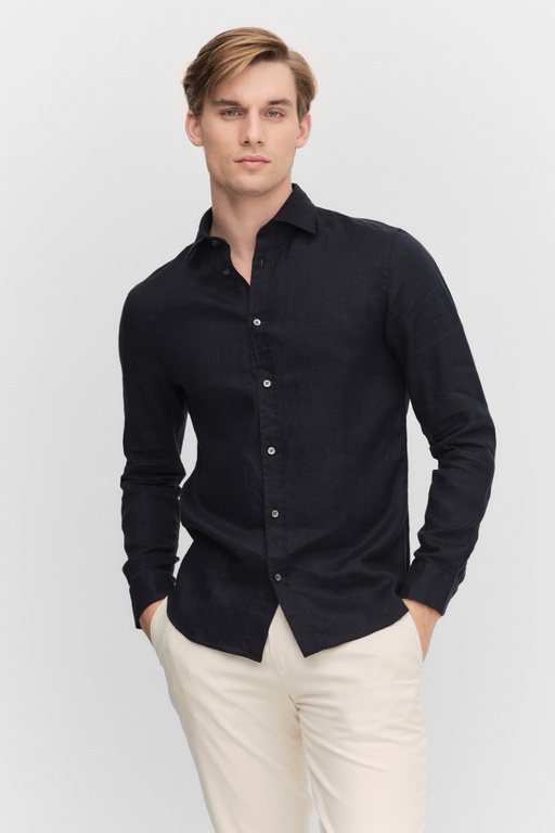 Dante linen shirt NAVY