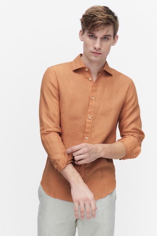 Dante linen shirt Dante linen shirt WASHED CORAL