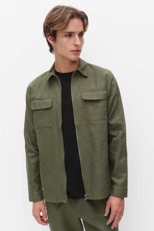 Quincy linen overshi Quincy linen overshi GREEN