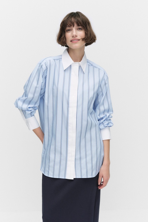 Myleeiw collar shirt Myleeiw collar shirt AQUA BLUE