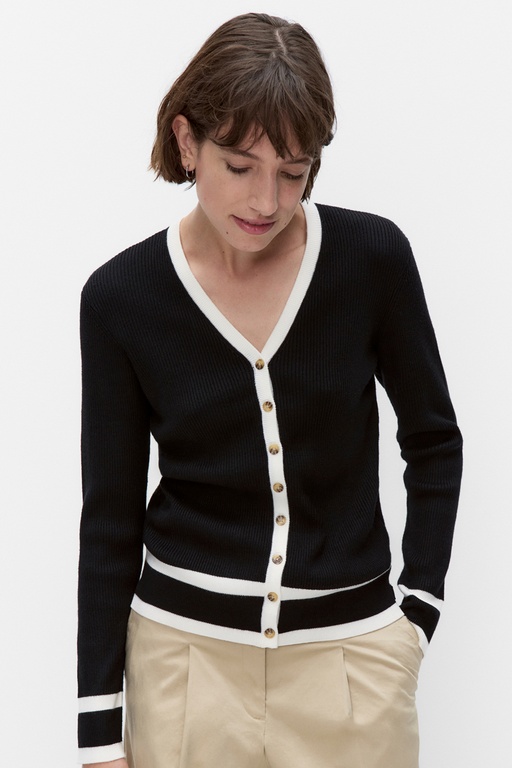Leenahiw cardigan Leenahiw cardigan BLACK VANILLA