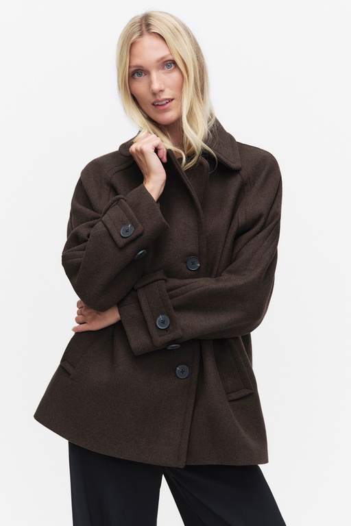 Thoraiw minona coat CHOCOLATE BROWN