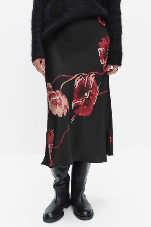Dawniw skirt BLACK POP ROSE