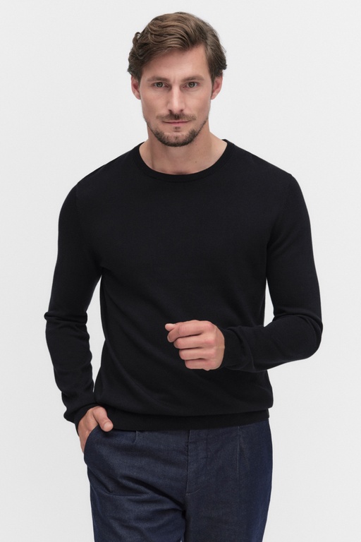 Menton knitted sweater BLACK