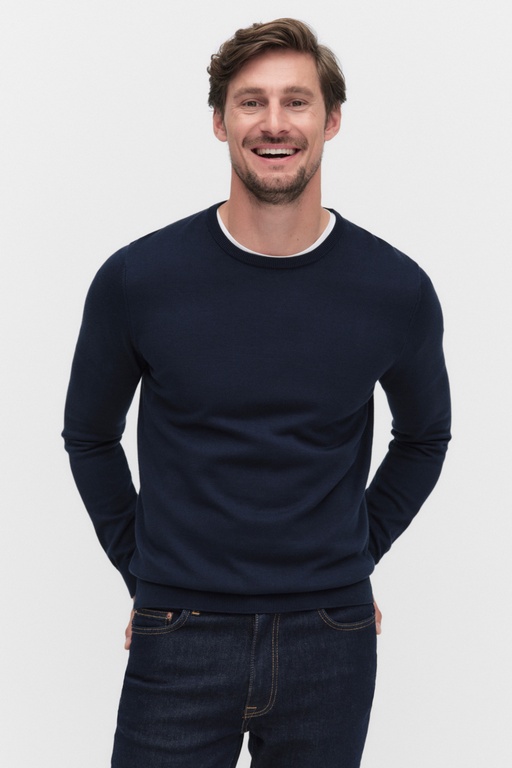 Menton knitted sweater DARK SAPPHIRE