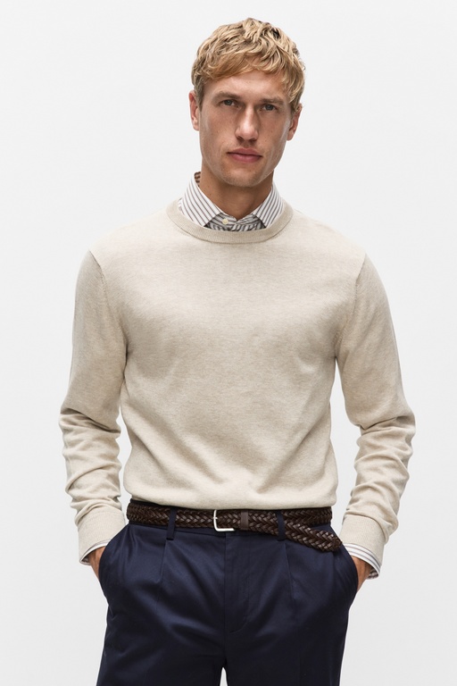 Menton knitted sweater DARK SAND
