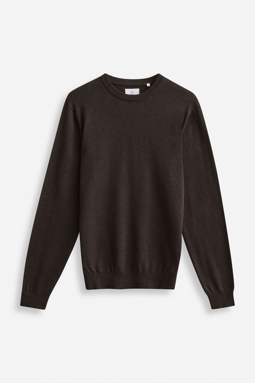 Menton knitted sweater DK BROWN