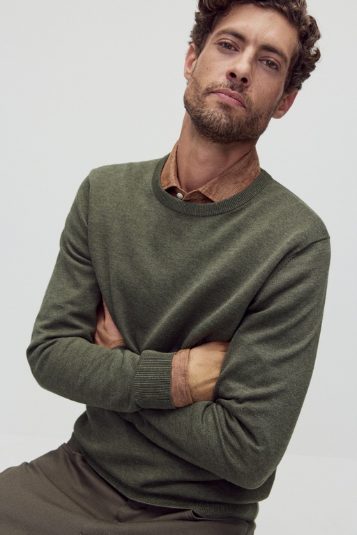 Menton knitted sweater DK GREEN