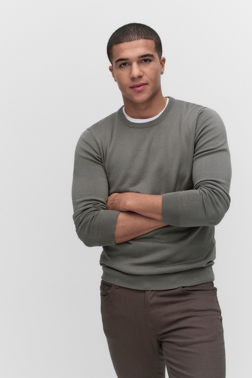 Menton knitted sweater DUSTY GREEN