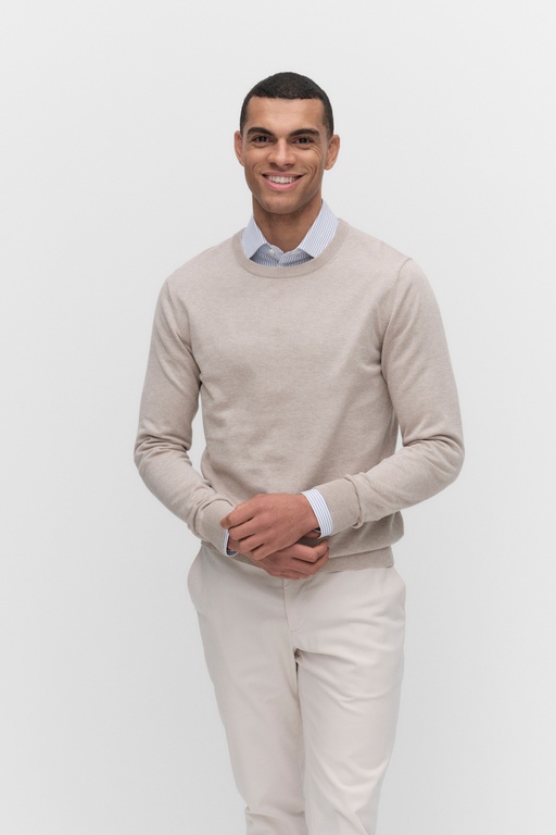 Menton knitted sweater LIGHT BEIGE