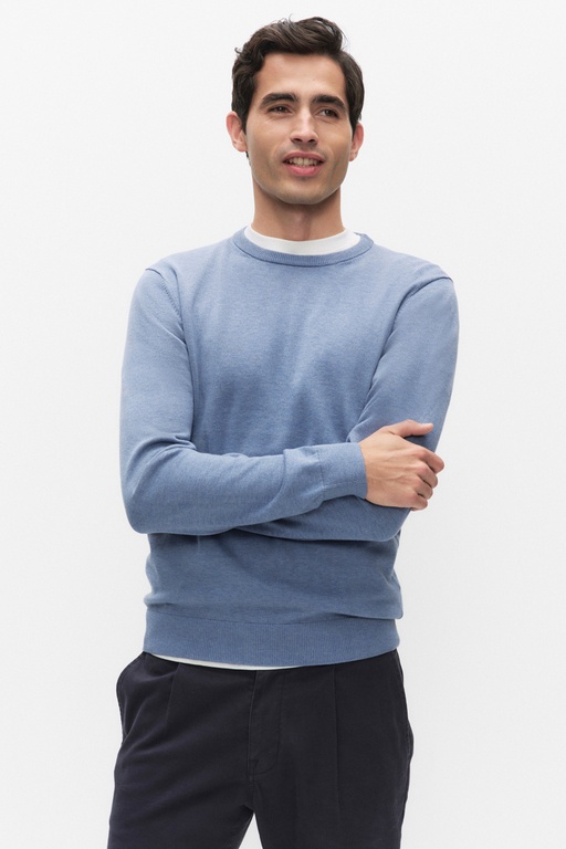 Menton knitted sweater MID BLUE