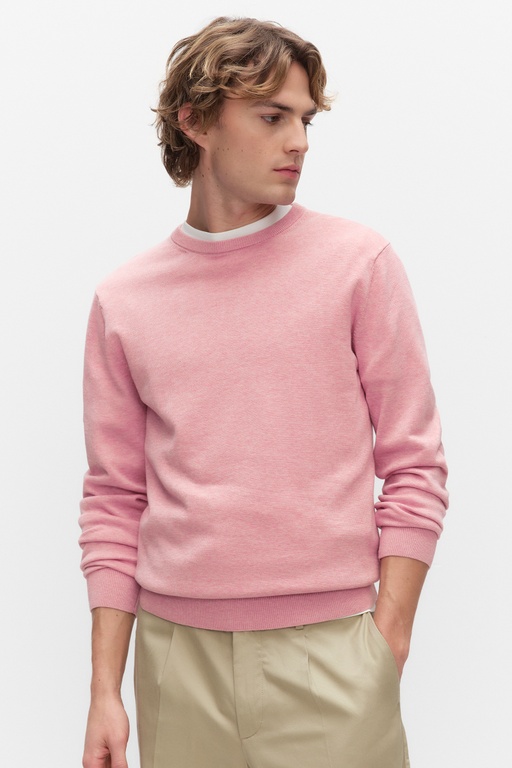 Menton knitted sweater PINK MELANGE