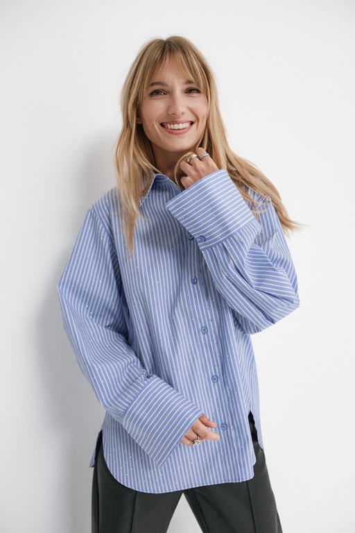 Melissa shirt BLUE STRIPE