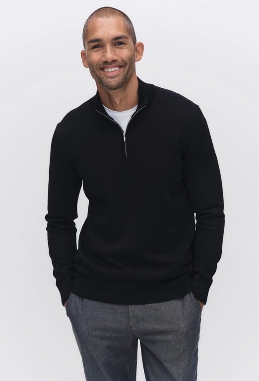 Menton half zip Menton half zip BLACK ONYX