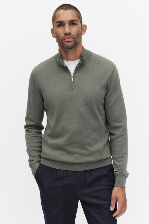 Menton half zip DUSTY GREEN