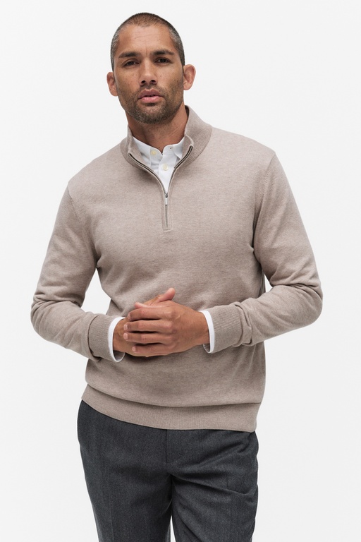 Menton half zip Menton half zip GREIGE
