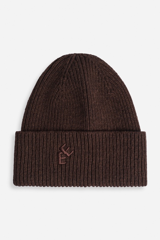 Rib hat BROWN MELANGE