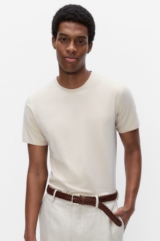 Core roundneck LIGHT BEIGE
