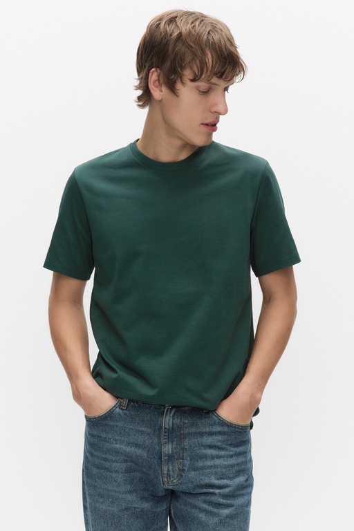 Logan heavy tee DARK GREEN