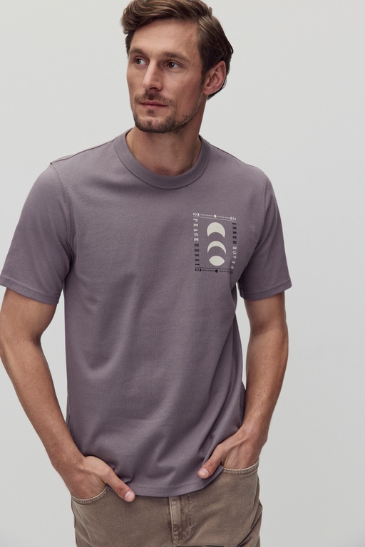 Lewis print tee DUSTY PURPLE