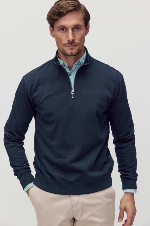 Liam half zip sweater DARK NAVY