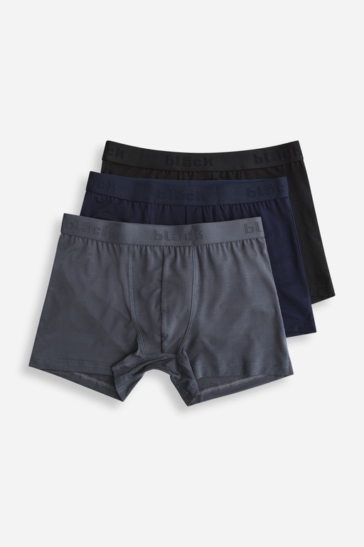 3p lyocell boxer brief BLACKGREYNAVY
