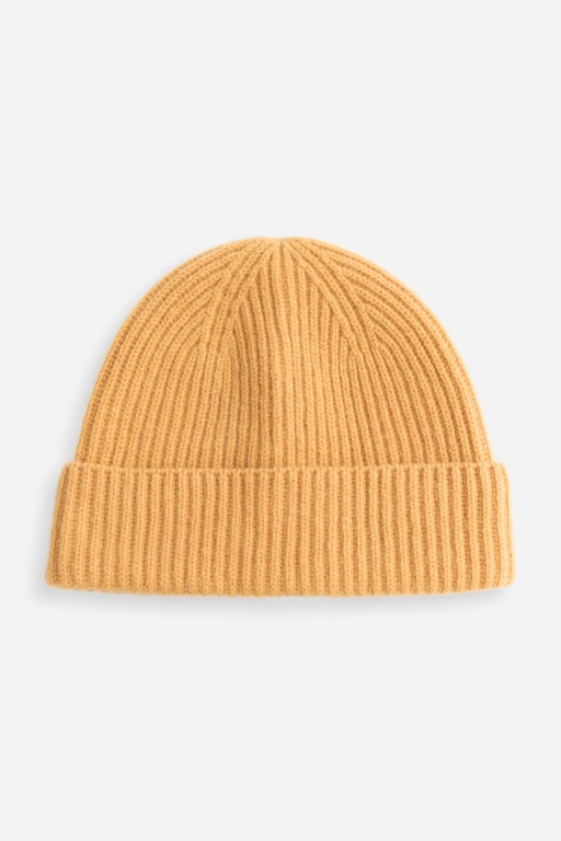 Terry wool beanie OCHRE MELANGE