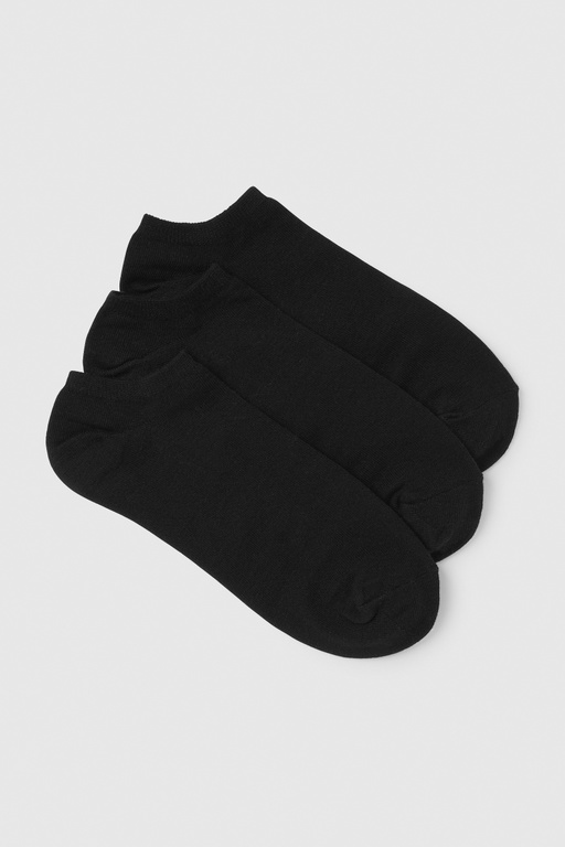 River sneaker socks 3-P BLACK