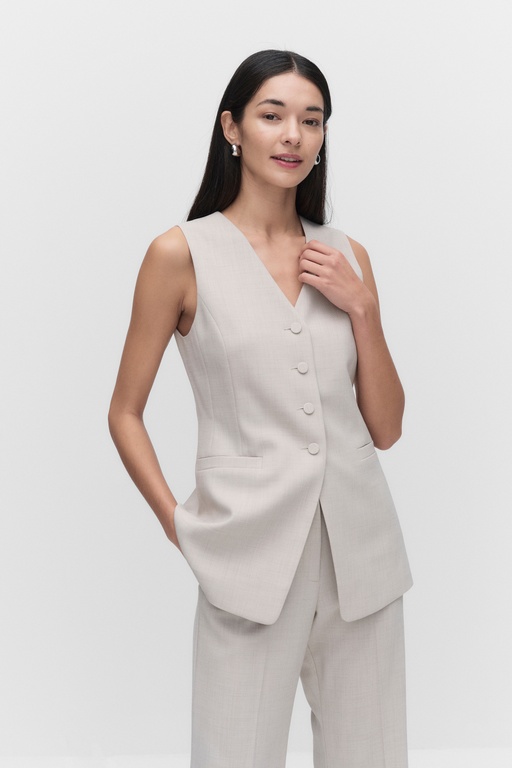 Franka waistcoat Franka waistcoat BEIGE MELANGE