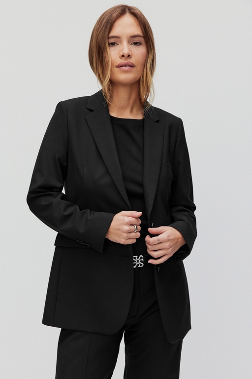 Karen loose blazer BLACK