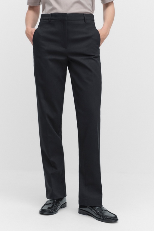 Desi straight trousers BLACK