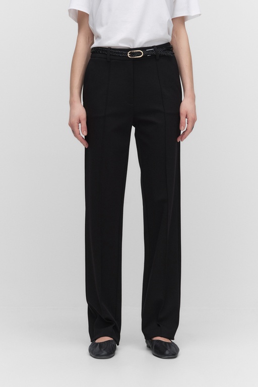 Petra straight trousers BLACK