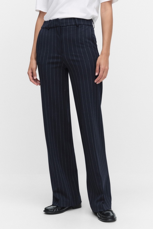 Petra wide trousers NAVY PINSTRIPE