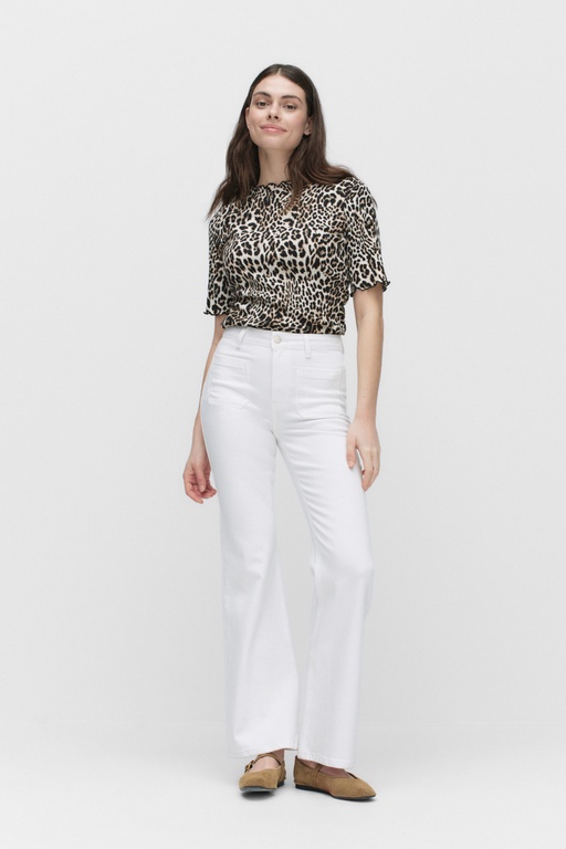 Lulu denim trousers WHITE