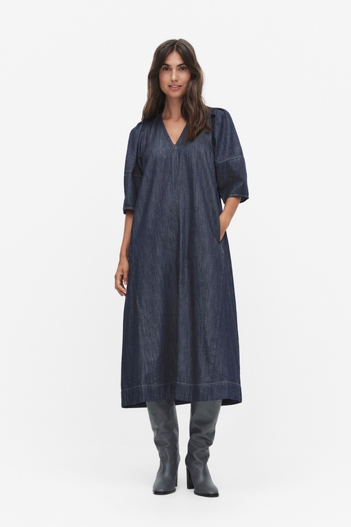 Dera denim dress DARK BLUE DENIM