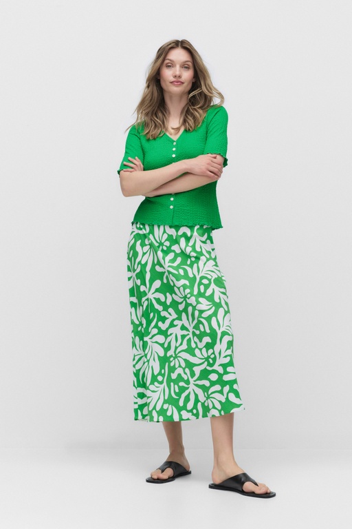 Thora skirt GREEN PRINT