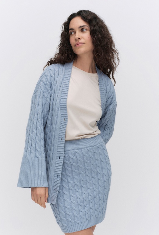Melissa knitted skirt LIGHT BLUE