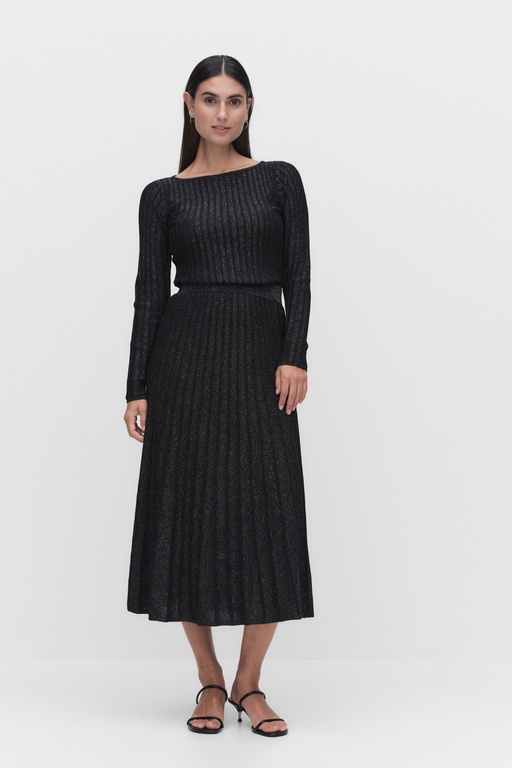 Isa knitted skirt Isa knitted skirt BLACK LUREX