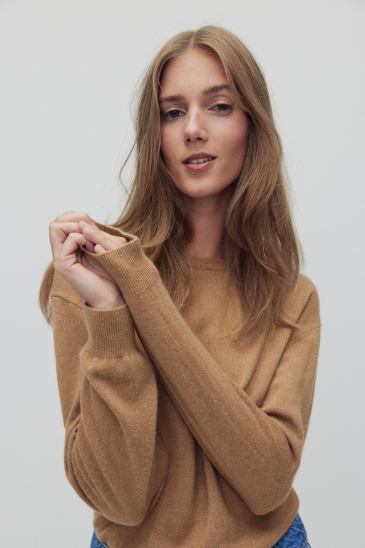 Carol cashmere knit Carol cashmere knit CAMEL MELANGE