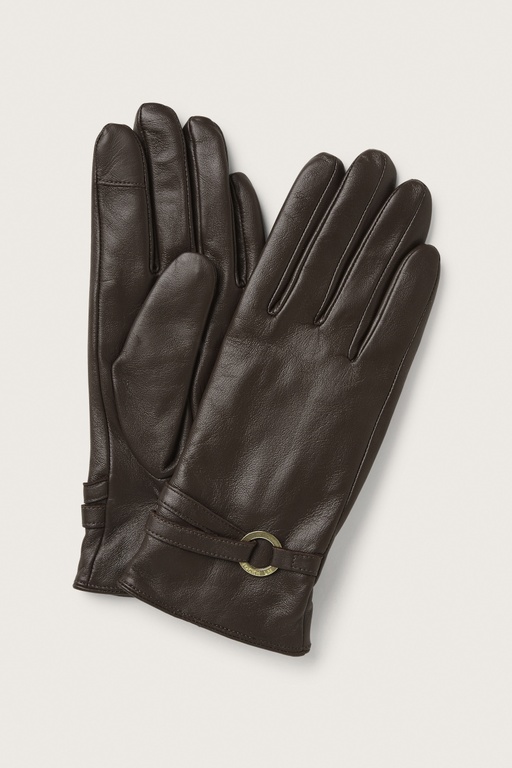 Lou leather glove BROWN