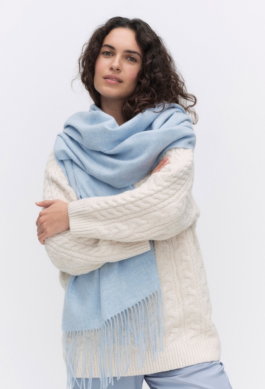 Claire wool scarf LT BLUE