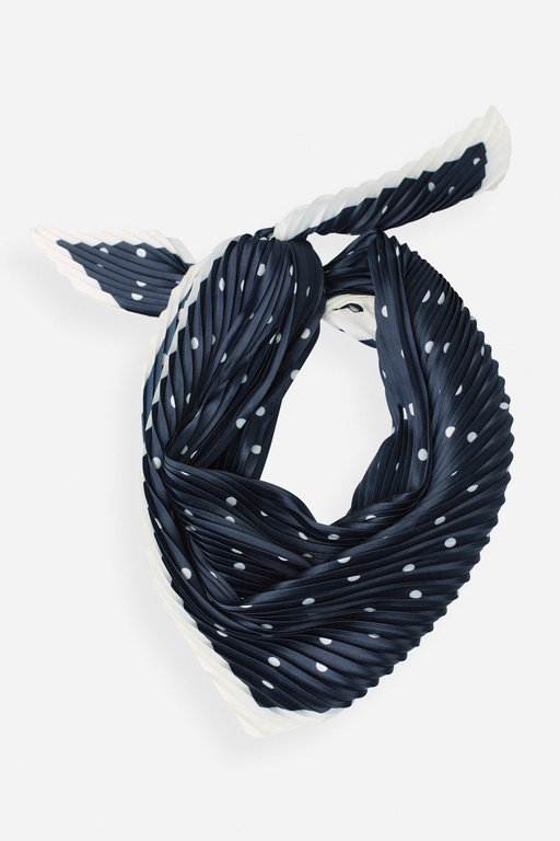 Polly pleated scarf Polly pleated scarf DOT PRINT