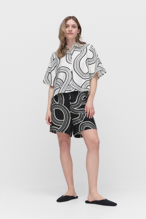 Gaia shorts BLACK PRINT