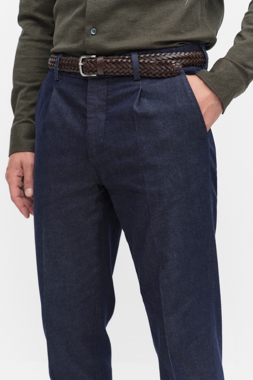 Fraser denim trousers DARK BLUE RINSE