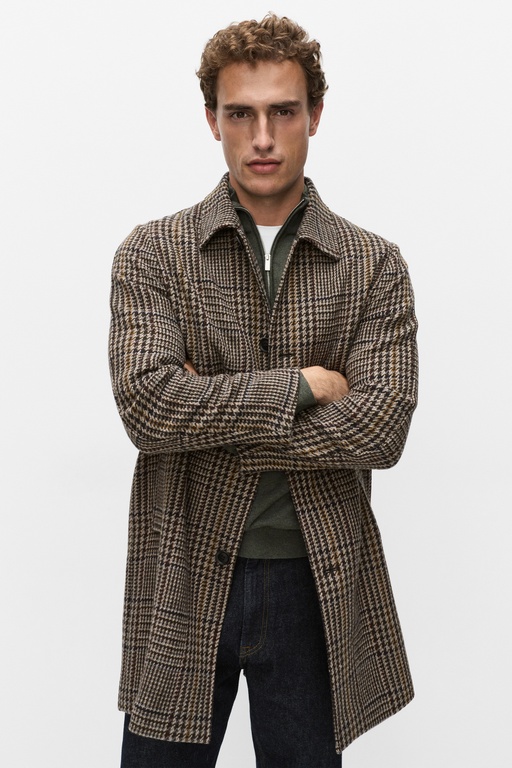 Kevin wool coat Kevin wool coat BROWN CHECK