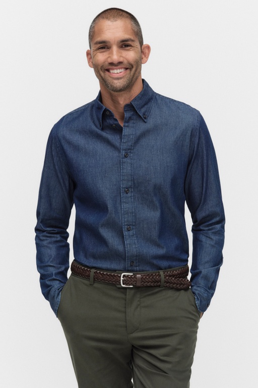 Harris denim shirt DARK BLUE WASH