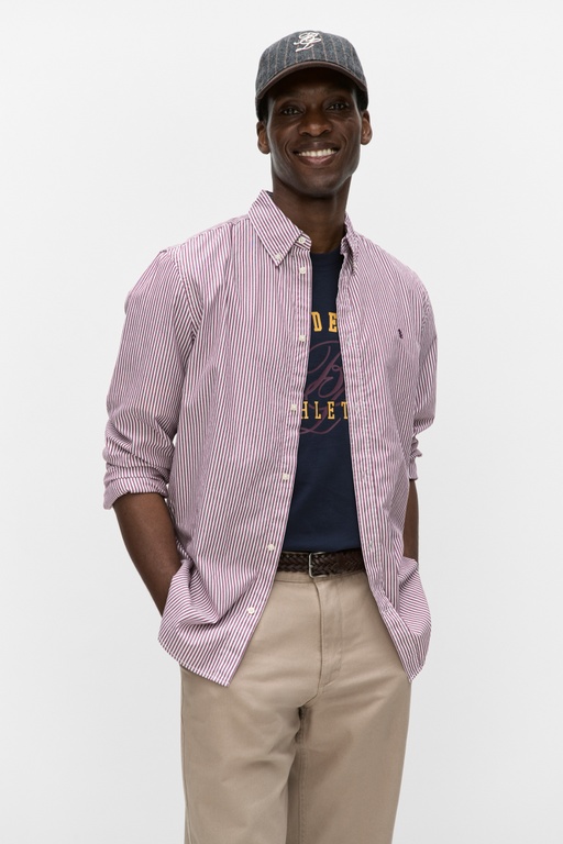 Stefano poplin shirt Stefano poplin shirt PURPLE STRIPE