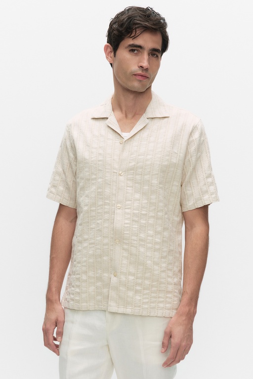 Oliver stripe shirt Oliver stripe shirt LINEN BEIGE